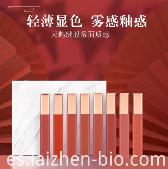 brillo de labios mate impermeable matte waterproof lip gloss